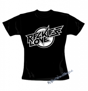 RECKLESS LOVE - Logo - čierne dámske tričko