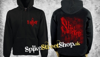 SLIPKNOT - Blood Logo - čierna pánska mikina na zips
