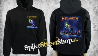 MEGADETH - Rust In Peace - čierna pánska mikina na zips