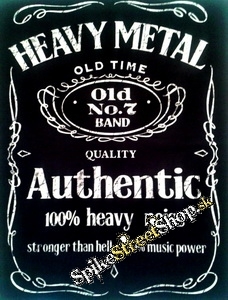 HEAVY METAL - Jack Daniels Motive - chrbtová nášivka