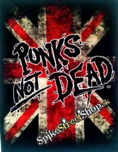 PUNKS NOT DEAD - U.K. Flag - chrbtová nášivka
