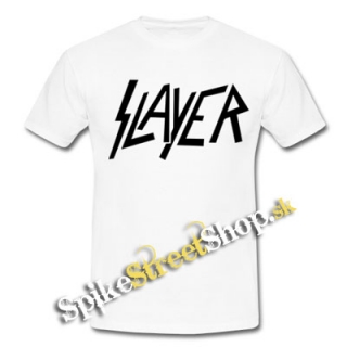 SLAYER - Logo - biele pánske tričko