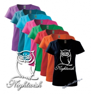 NIGHTWISH - Owl - farebné dámske tričko