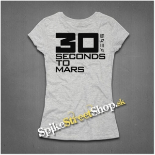 30 SECONDS TO MARS - Big Logo - šedé dámske tričko