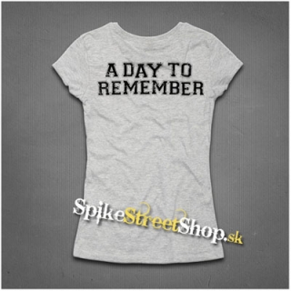 A DAY TO REMEMBER - Logo - šedé dámske tričko