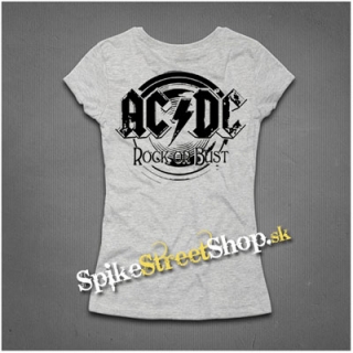 AC/DC - Rock Or Bust - šedé dámske tričko