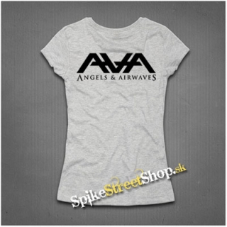 ANGELS & AIRWAVES - Logo - šedé dámske tričko