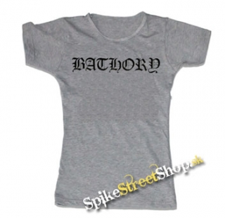 BATHORY - Logo - šedé dámske tričko