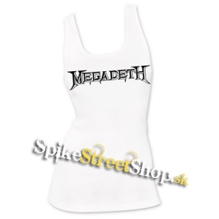 MEGADETH - Logo - Ladies Vest Top - biele