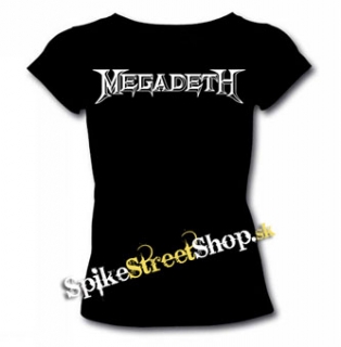 MEGADETH - Logo - čierne dámske tričko