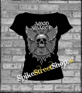 AMON AMARTH - Skull & Axes - dámske tričko