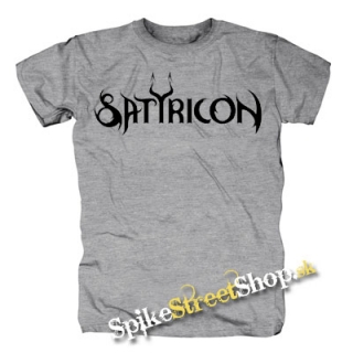 SATYRICON - Logo - sivé pánske tričko