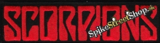SCORPIONS - Red Logo - nažehlovacia nášivka