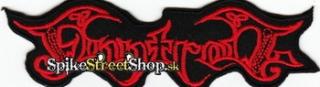 FINNTROLL - Red Black Logo - nažehlovacia nášivka