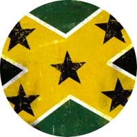 JAMAICA - Star - okrúhla podložka pod pohár