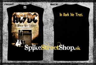 AC/DC - In Rock We Trust - čierne pánske tričko bez rukávov