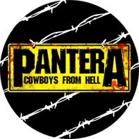 PANTERA - Cowboys - Barbed Wire - okrúhla podložka pod pohár