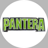 PANTERA - Green Logo - okrúhla podložka pod pohár