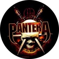 PANTERA - Skull - okrúhla podložka pod pohár