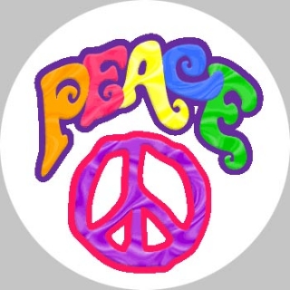 PEACE - Cool Colour - okrúhla podložka pod pohár