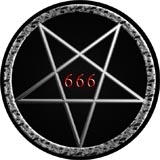 PENTAGRAM - 666 - okrúhla podložka pod pohár