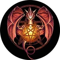 PENTAGRAM - Dragon - okrúhla podložka pod pohár