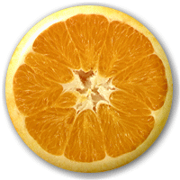 POMARANČ - Orange - okrúhla podložka pod pohár