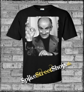 LOUIS DE FUNÉS - Portrait - čierne pánske tričko