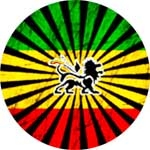 RASTA SUN LION - okrúhla podložka pod pohár