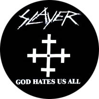 SLAYER - God Hates Us All - okrúhla podložka pod pohár