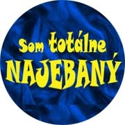 SOM TOTÁLNE NAJEBANÝ - okrúhla podložka pod pohár