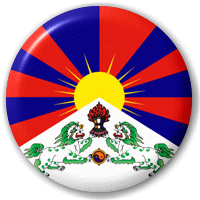 TIBET - Flag - okrúhla podložka pod pohár