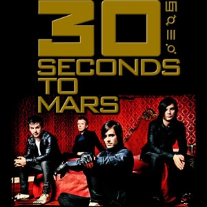 30 SECONDS TO MARS - Gold Band - štvorcová podložka pod pohár