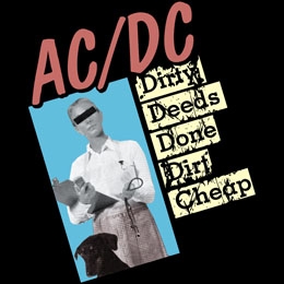 AC/DC - Dirty Deeds Done Dirt Cheap - štvorcová podložka pod pohár