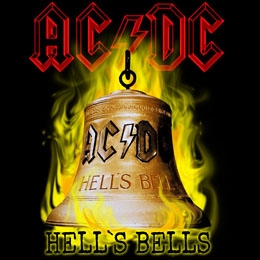 AC/DC - Hells Bells - štvorcová podložka pod pohár
