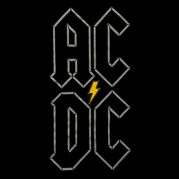 AC/DC - Lightning - štvorcová podložka pod pohár
