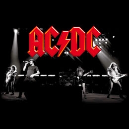AC/DC - Live Band - štvorcová podložka pod pohár
