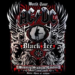 AC/DC - Live Black Ice - štvorcová podložka pod pohár