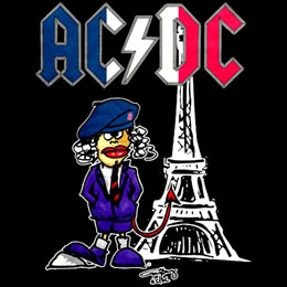 AC/DC - Paris Event - štvorcová podložka pod pohár