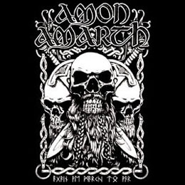 AMON AMARTH - Bearded Skull - štvorcová podložka pod pohár