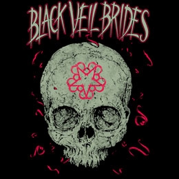 BLACK VEIL BRIDES - Skull - štvorcová podložka pod pohár