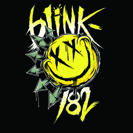 BLINK 182 - Big Smile - štvorcová podložka pod pohár