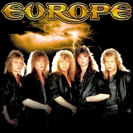 EUROPE - Logo & Band - štvorcová podložka pod pohár