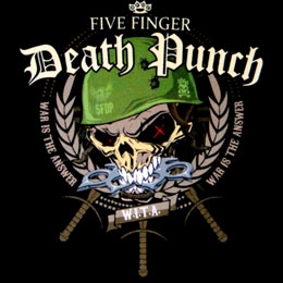 FIVE FINGER DEATH PUNCH - War Is The Answer - štvorcová podložka pod pohár