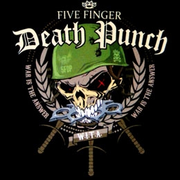 FIVE FINGER DEATH PUNCH - War Is The Answer - štvorcová podložka pod pohár
