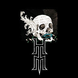 HIM - Tears On Tape Skull - štvorcová podložka pod pohár