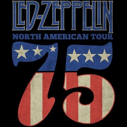 LED ZEPPELIN - Tour 75 - štvorcová podložka pod pohár