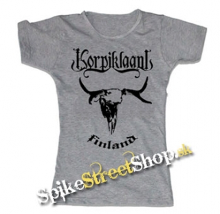 KORPIKLAANI - Finland - šedé dámske tričko