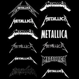 METALLICA - Logos - štvorcová podložka pod pohár