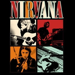 NIRVANA - Foursquares - štvorcová podložka pod pohár